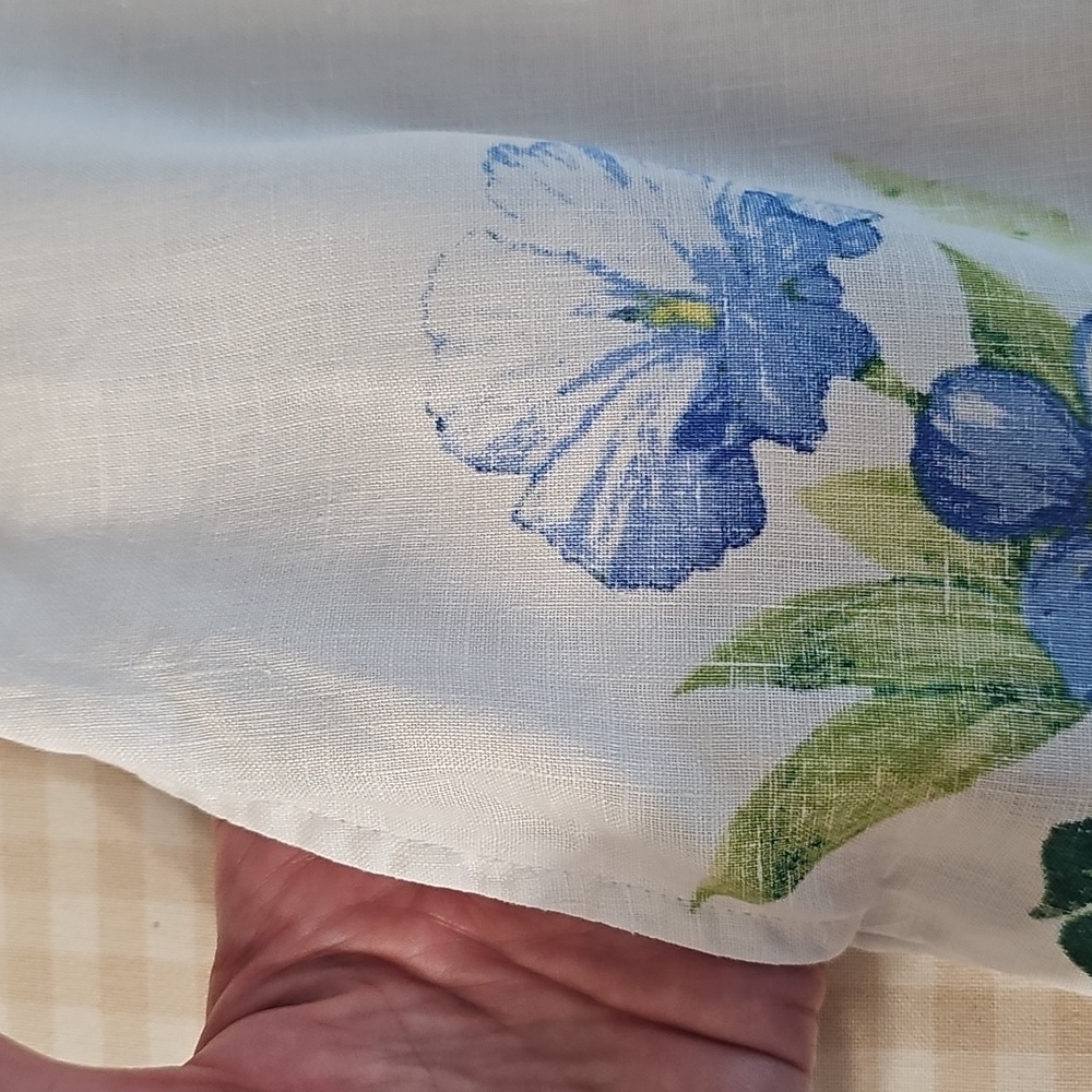 Tommy Bahama White 100% Linen Button Up Shift Dress Womens L Tropical Floral EUC - Picture 9 of 12